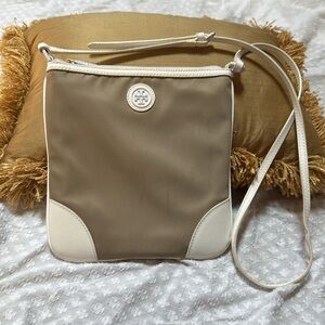 Tory Burch Nylon Leather Crossbody Bag